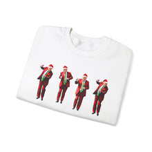 Load image into Gallery viewer, Trump Dancing Santa Unisex Crewneck Sweatshirt
