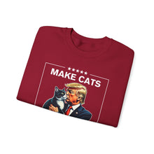 Load image into Gallery viewer, Make Cats Safe Again Unisex Crewneck Sweatshirt
