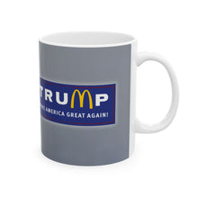 Load image into Gallery viewer, TruMp McDonald&#39;s White Ceramic Mug
