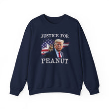 Load image into Gallery viewer, Justice for Peanut Unisex Crewneck Sweatshirt
