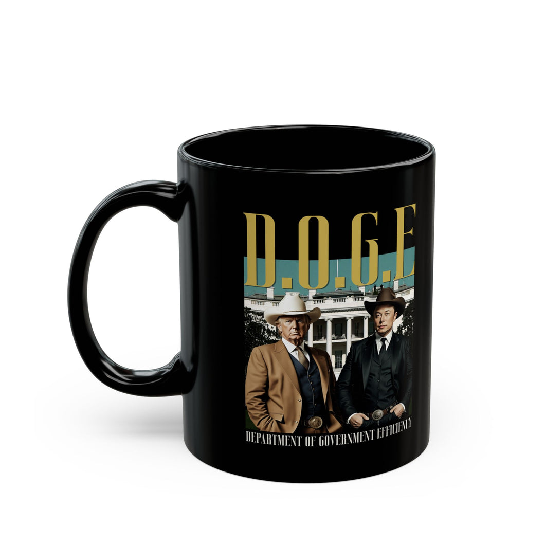 D.O.G.E Black Ceramic Mug