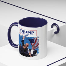 Load image into Gallery viewer, Trump Assassination Attempt Accent Coffee Mug
