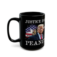 Load image into Gallery viewer, Justice for Peanut Black Ceramic Mug
