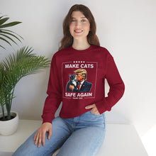 Load image into Gallery viewer, Make Cats Safe Again Unisex Crewneck Sweatshirt
