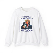 Load image into Gallery viewer, Make Cats Safe Again Unisex Crewneck Sweatshirt
