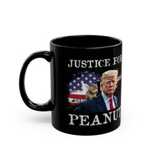 Load image into Gallery viewer, Justice for Peanut Black Ceramic Mug
