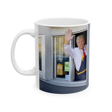 Load image into Gallery viewer, TruMp McDonald&#39;s White Ceramic Mug
