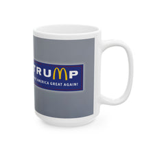 Load image into Gallery viewer, TruMp McDonald&#39;s White Ceramic Mug
