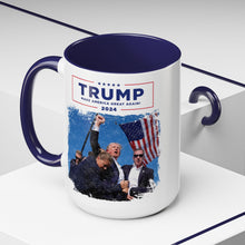 Load image into Gallery viewer, Trump Assassination Attempt Accent Coffee Mug
