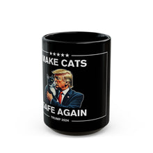 Load image into Gallery viewer, Make Cats Safe Again Black Mug
