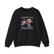 Load image into Gallery viewer, Justice for Peanut Unisex Crewneck Sweatshirt
