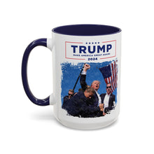 Load image into Gallery viewer, Trump Assassination Attempt Accent Coffee Mug
