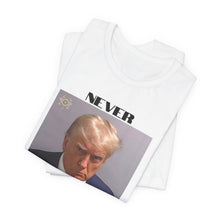 Load image into Gallery viewer, Trump Mugshot Never Surrender Premium Unisex T-Shirt
