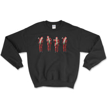 Load image into Gallery viewer, Trump Dancing Santa Unisex Crewneck Sweatshirt
