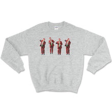 Load image into Gallery viewer, Trump Dancing Santa Unisex Crewneck Sweatshirt
