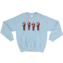 Load image into Gallery viewer, Trump Dancing Santa Unisex Crewneck Sweatshirt
