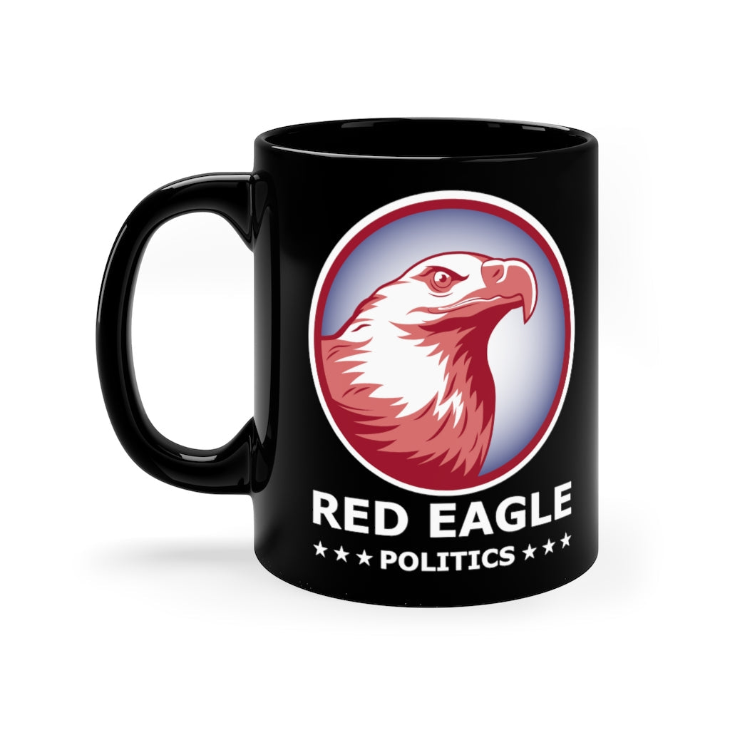 Red Eagle Politics Black Mug