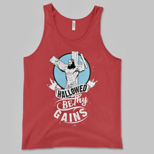 Load image into Gallery viewer, Hallowed Be Thy Gains Unisex Tank
