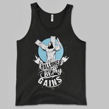 Load image into Gallery viewer, Hallowed Be Thy Gains Unisex Tank
